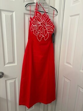 Poppy Red Linen Dress - Hyacinth House